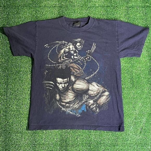 Vintage Marvel Mad Engine Wolverine In Chains Tee. Sz S. - Picture 1 of 4